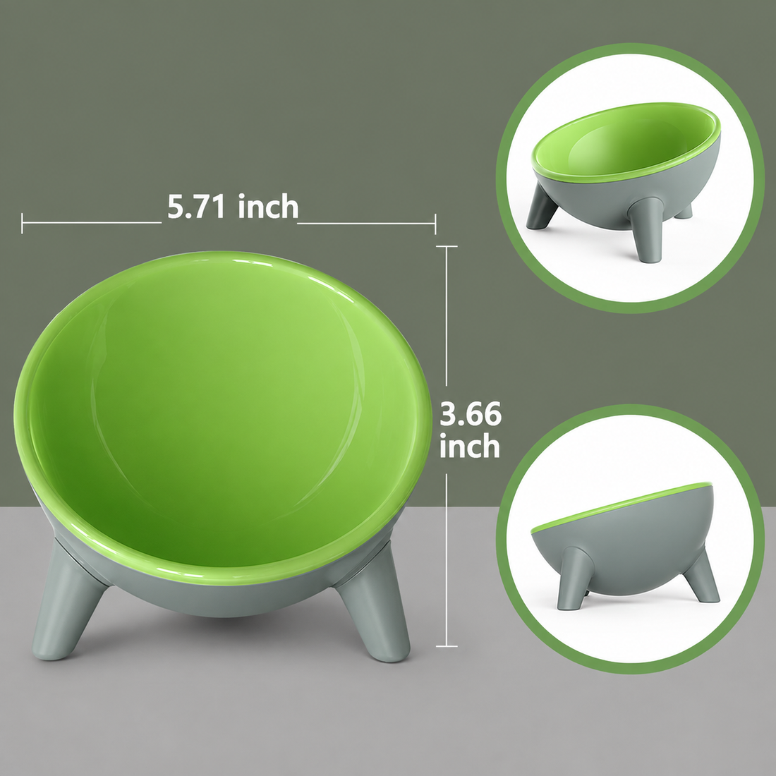 Nordic Style Pet Feeding Bowl With Stand Design