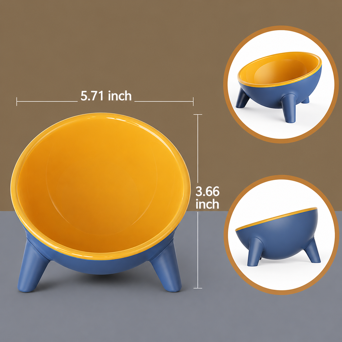 Nordic Style Pet Feeding Bowl With Stand Design