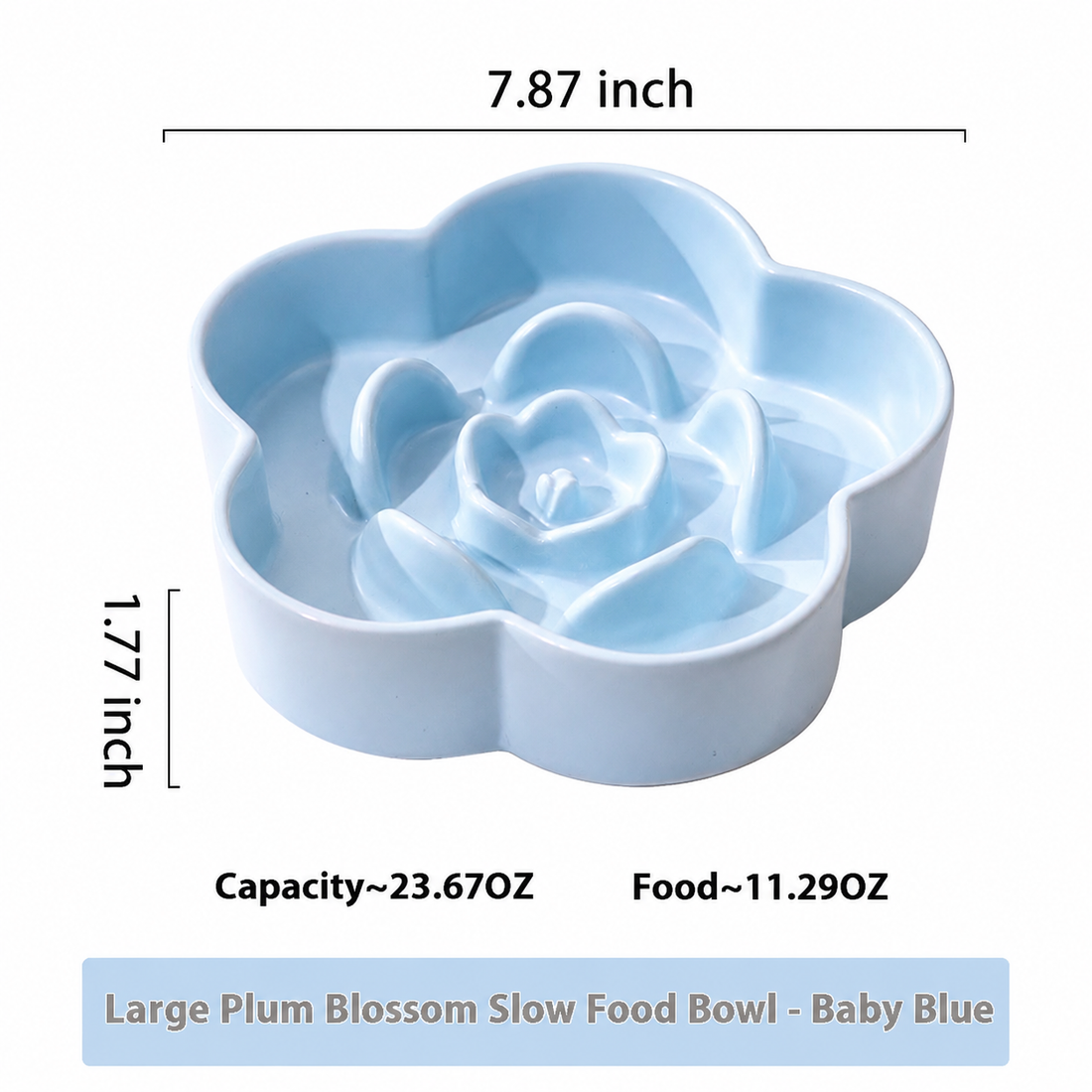 Pet Ceramic Slow Feeding Bowl