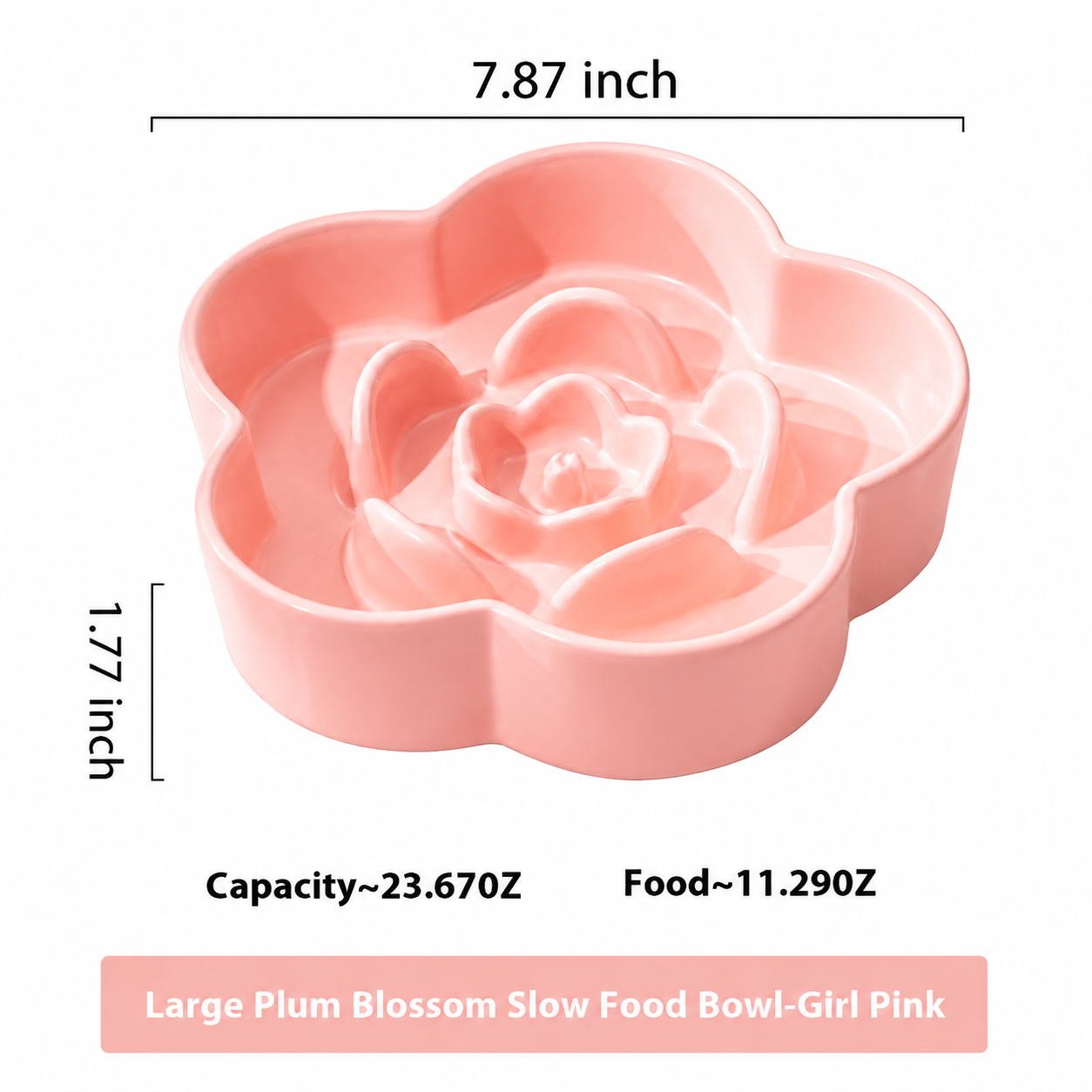 Pet Ceramic Slow Feeding Bowl