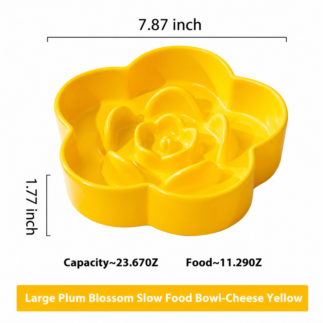 Pet Ceramic Slow Feeding Bowl