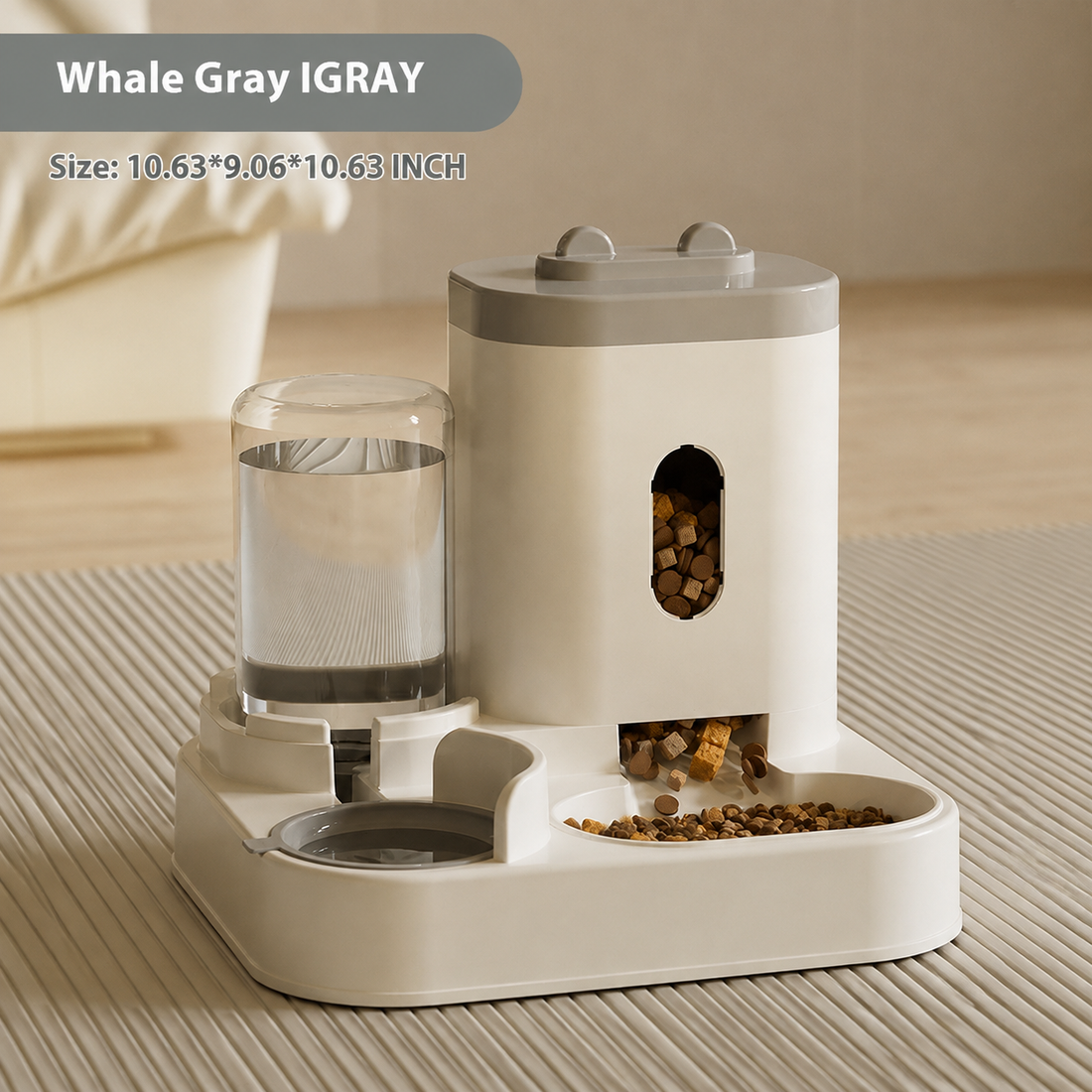 Automatic Pet Food And Water Feeder Bowl Set