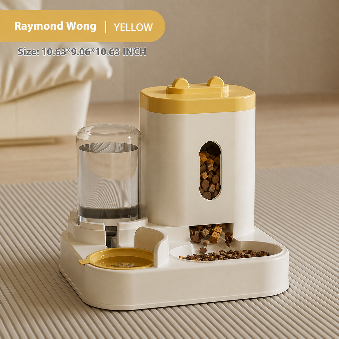Automatic Pet Food And Water Feeder Bowl Set