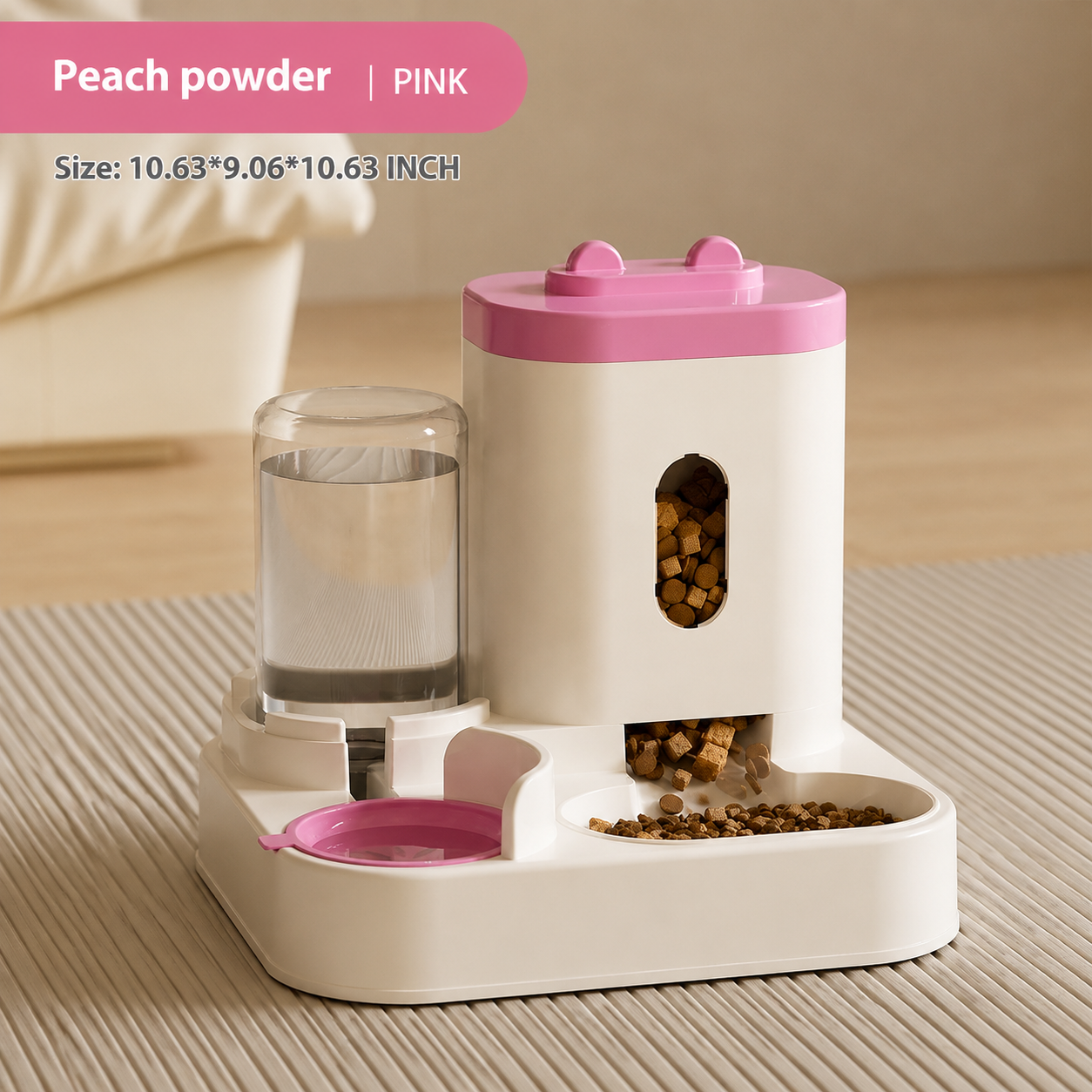 Automatic Pet Food And Water Feeder Bowl Set