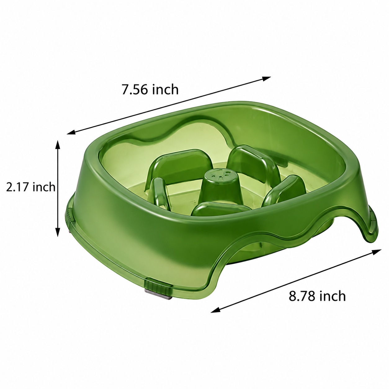 Anti Choking Pet Slow Feeding Bowl With Water Design