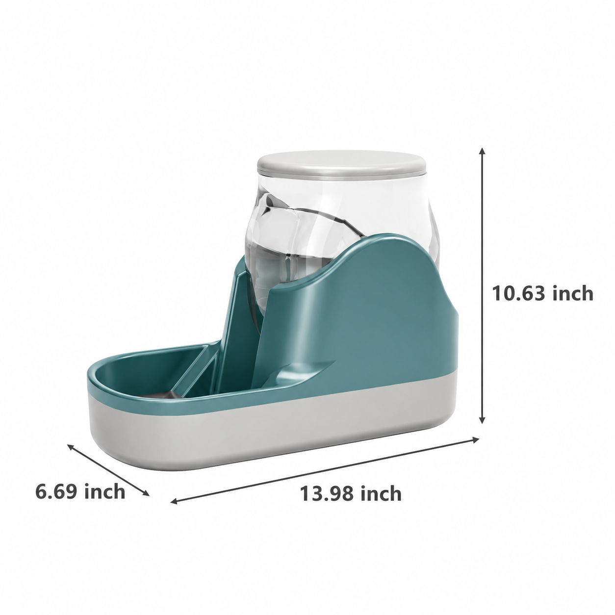 Automatic Pet Water Fountain And Food Dispenser Large Capacity Feeder