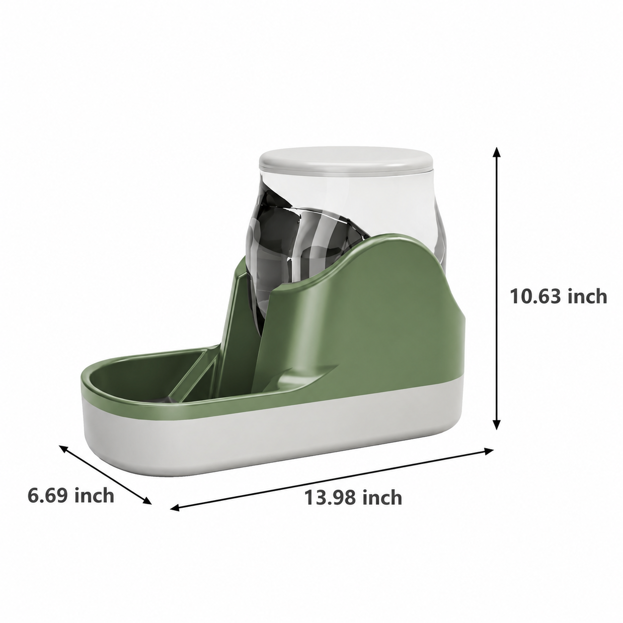 Automatic Pet Water Fountain And Food Dispenser Large Capacity Feeder