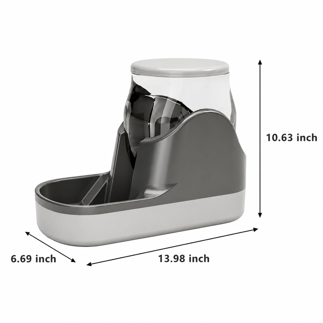 Automatic Pet Water Fountain And Food Dispenser Large Capacity Feeder