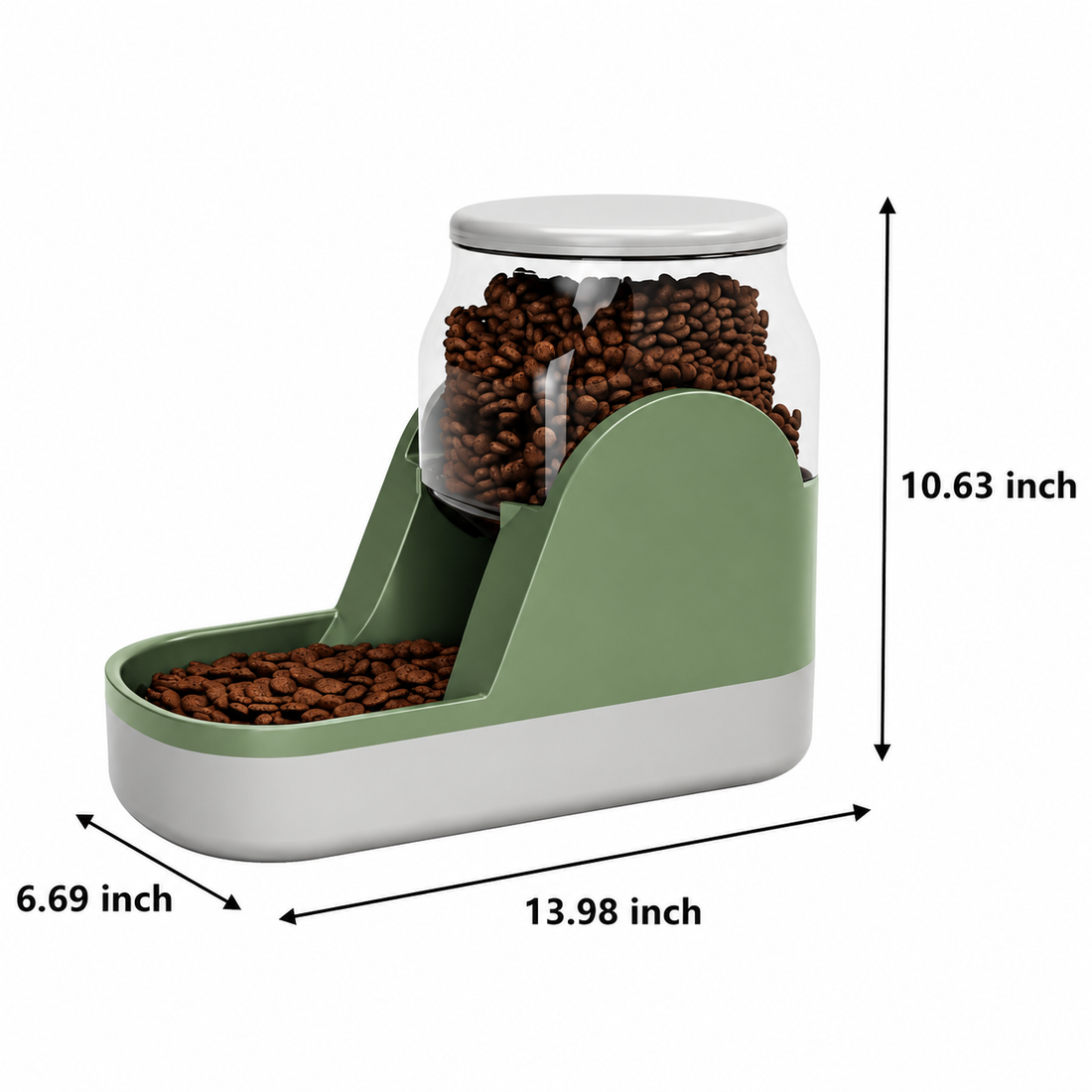 Automatic Pet Water Fountain And Food Dispenser Large Capacity Feeder
