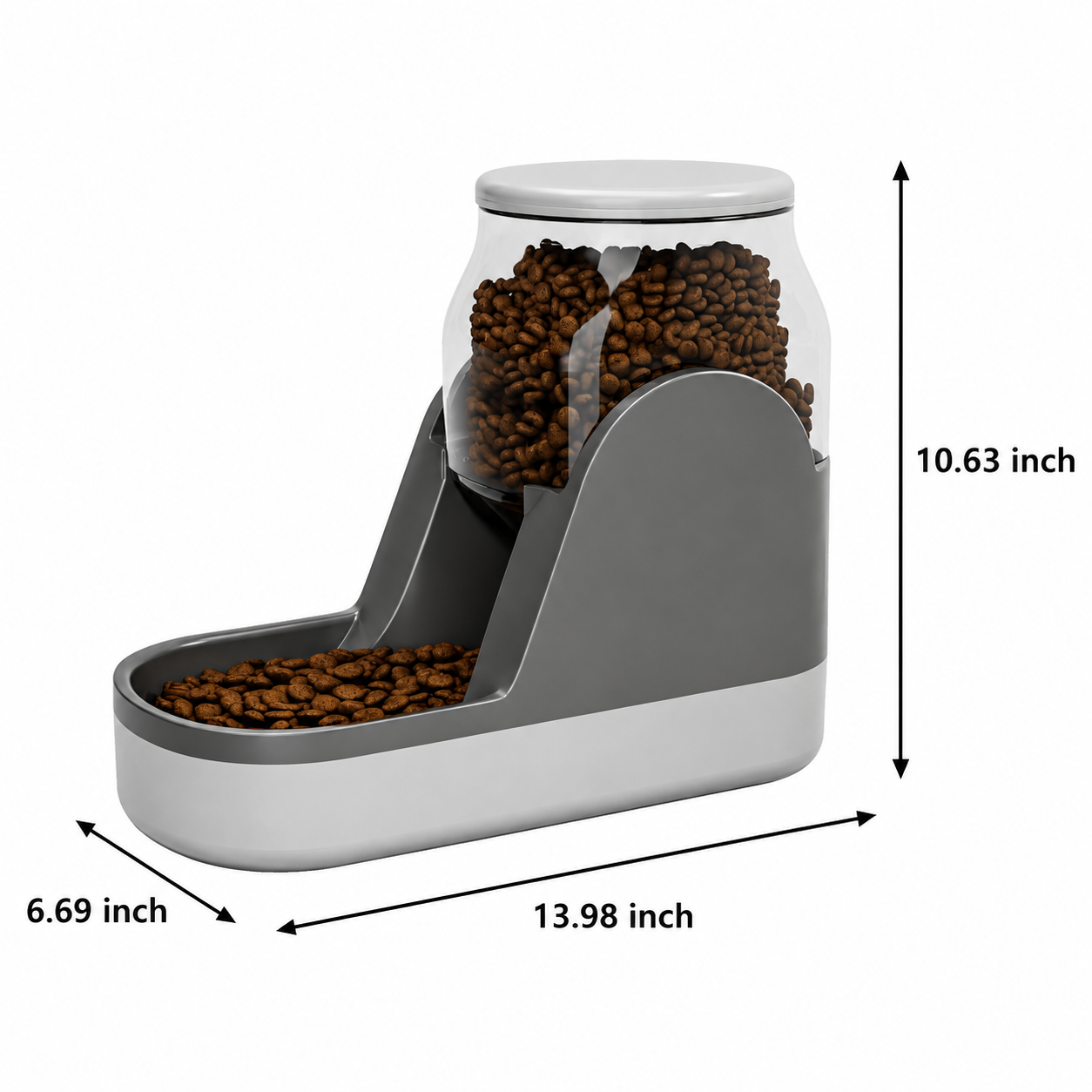 Automatic Pet Water Fountain And Food Dispenser Large Capacity Feeder