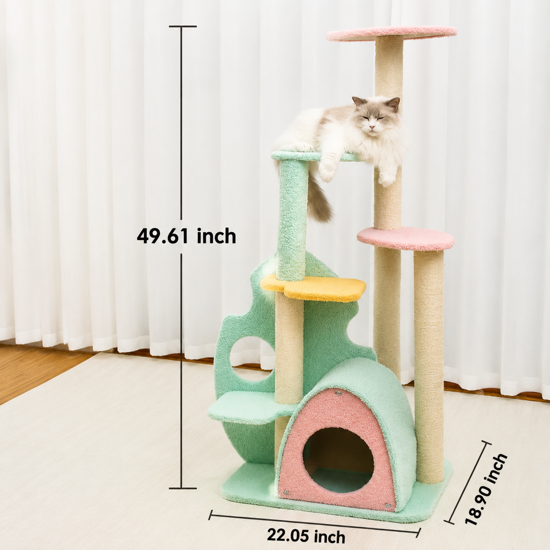 Large Pet Scratching Post Interactive Play Toy