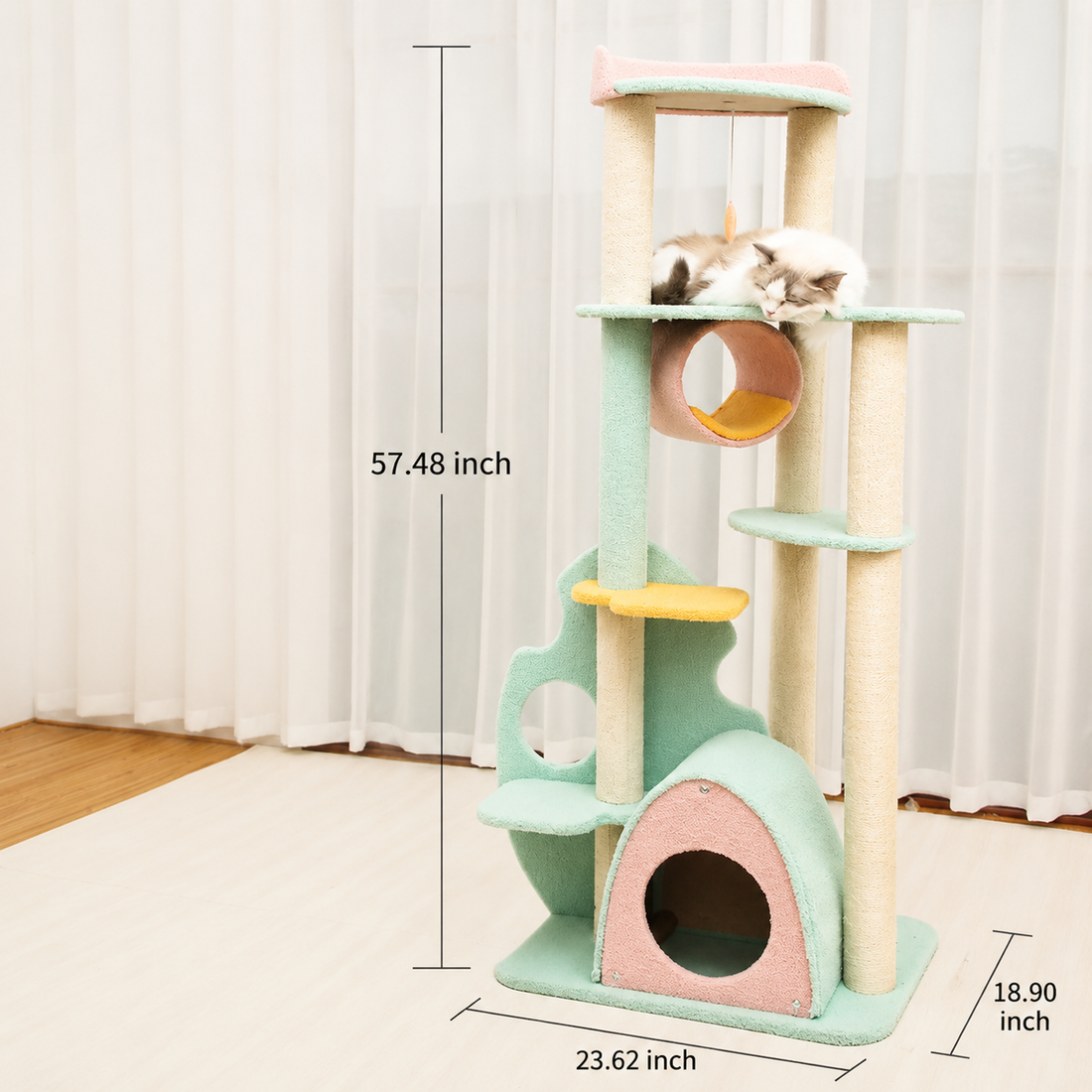Large Pet Scratching Post Interactive Play Toy