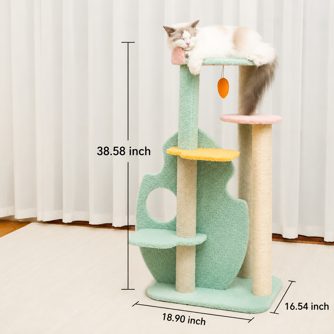 Large Pet Scratching Post Interactive Play Toy