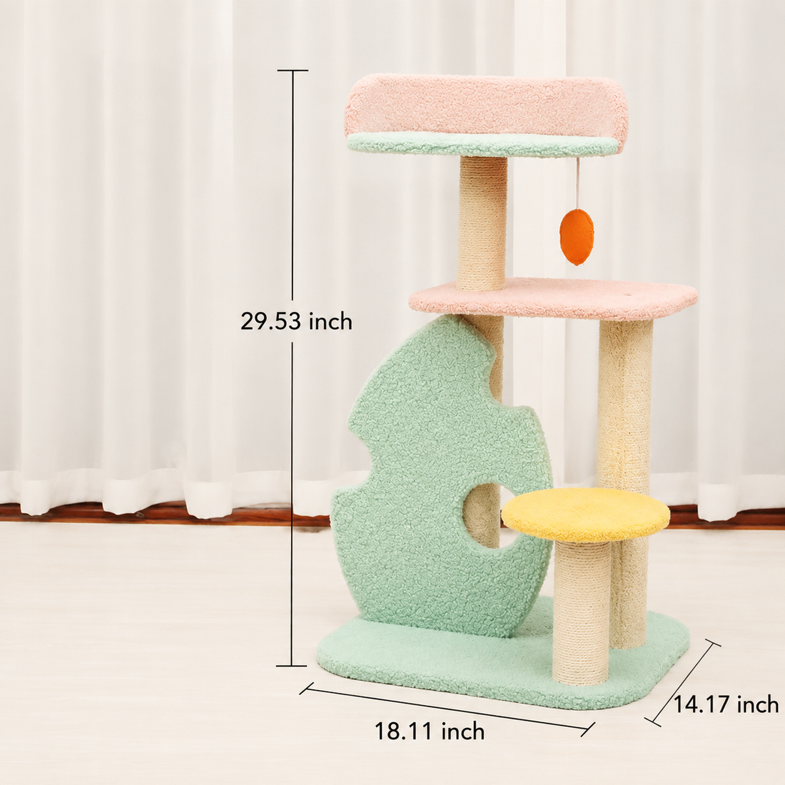 Large Pet Scratching Post Interactive Play Toy