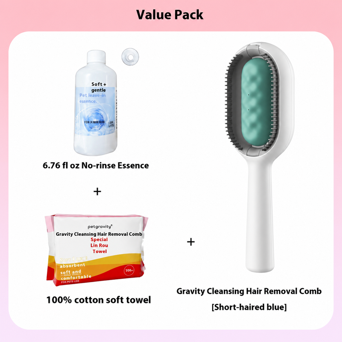 Pet Dematting Grooming Brush For Floating Hair Removal
