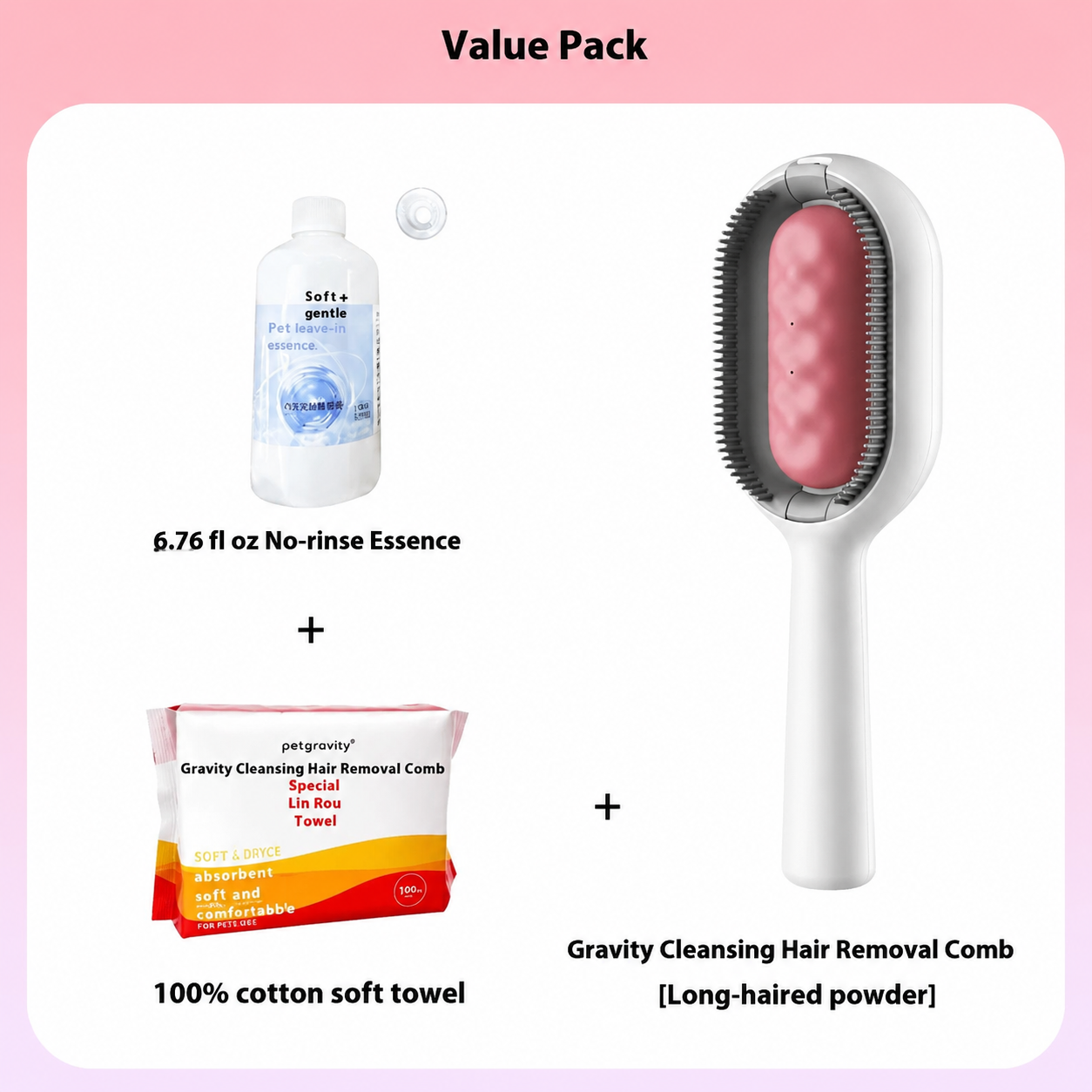 Pet Dematting Grooming Brush For Floating Hair Removal