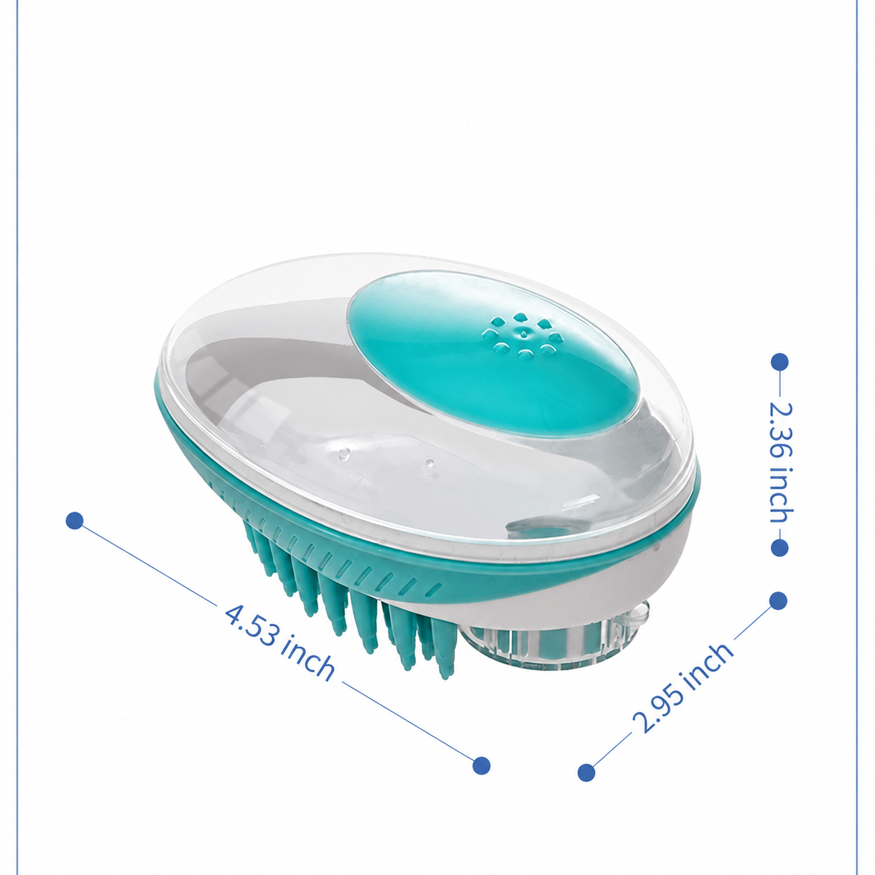 Pet Bath Brush With Massage And Hair Removal Design