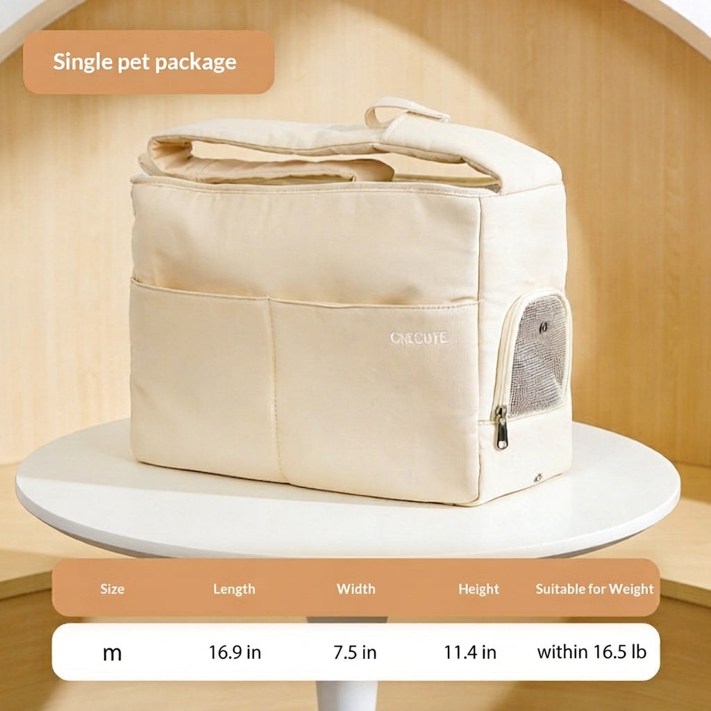 Portable Pet Carrier For Outdoor Travel Use